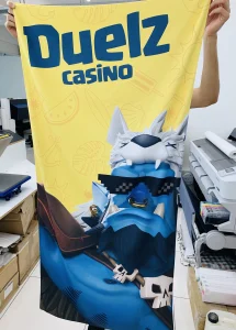 textile sublimation prinitng towel duel