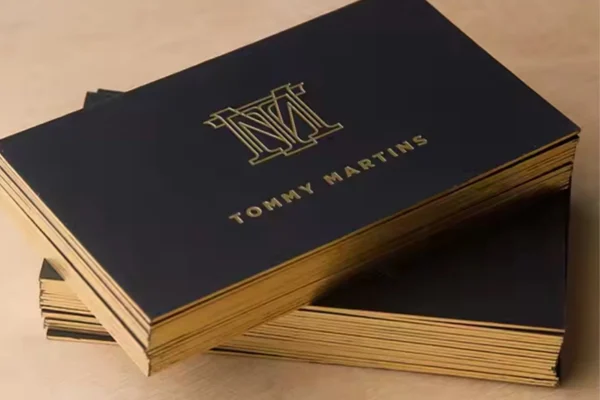 Business Cards — business cards #560 Luxury business cards with gold borders, showcasing premium printing.