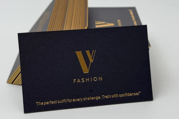 Business Cards — business card #1098 Luxury business card with gold foil accents for premium branding.