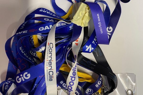 custom printed lanyards malta Set of custom printed lanyards with logos — promotional products Malta