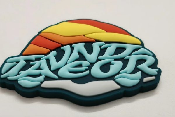 custom pvc badge malta Custom 3D PVC badge with colourful logo design — Malta