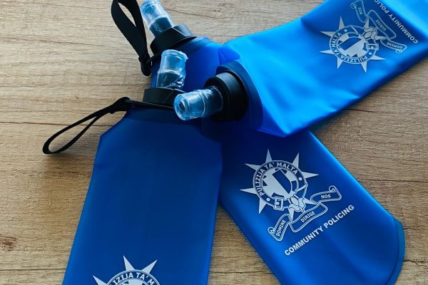 custom printed water bottle malta Custom printed collapsible water bottle with sleeve — promotional products Malta