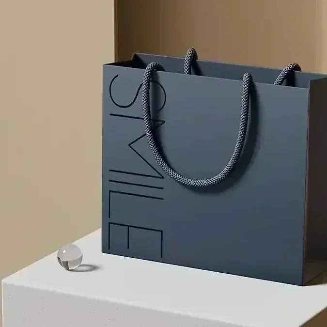 Kraft paper bag with custom print - eco packaging Malta